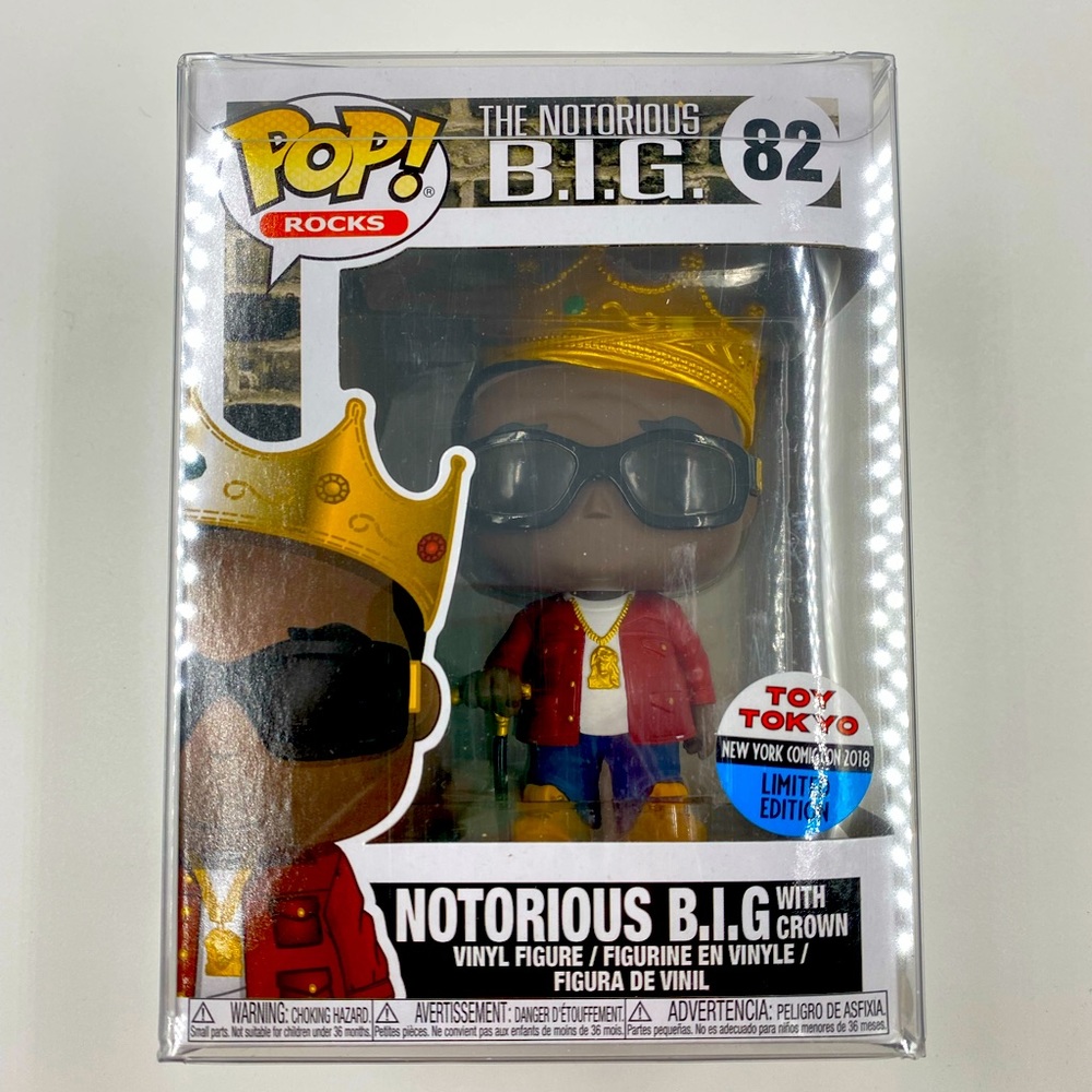 Funko Pop! Rocks The Notorious B.I.G w/ Crown Toy Tokyo NYCC Limited Edition #82
